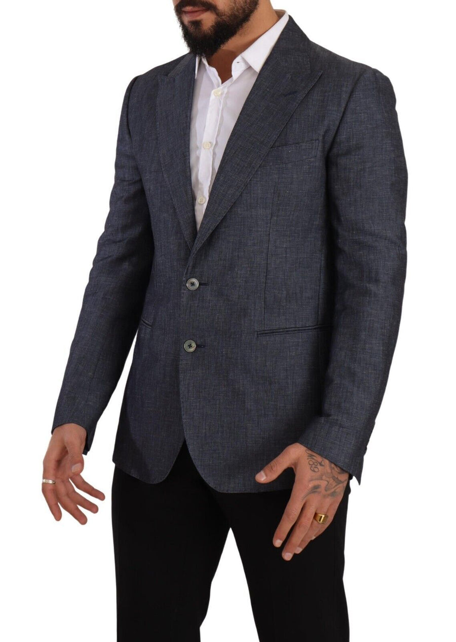 Dolce & Gabbana 60% Flax blazer in blue