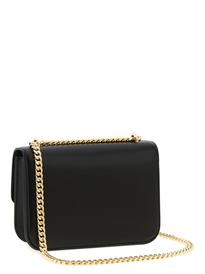 Eleanor crossbody bag Black Calfskin Leather (bos Taurus)