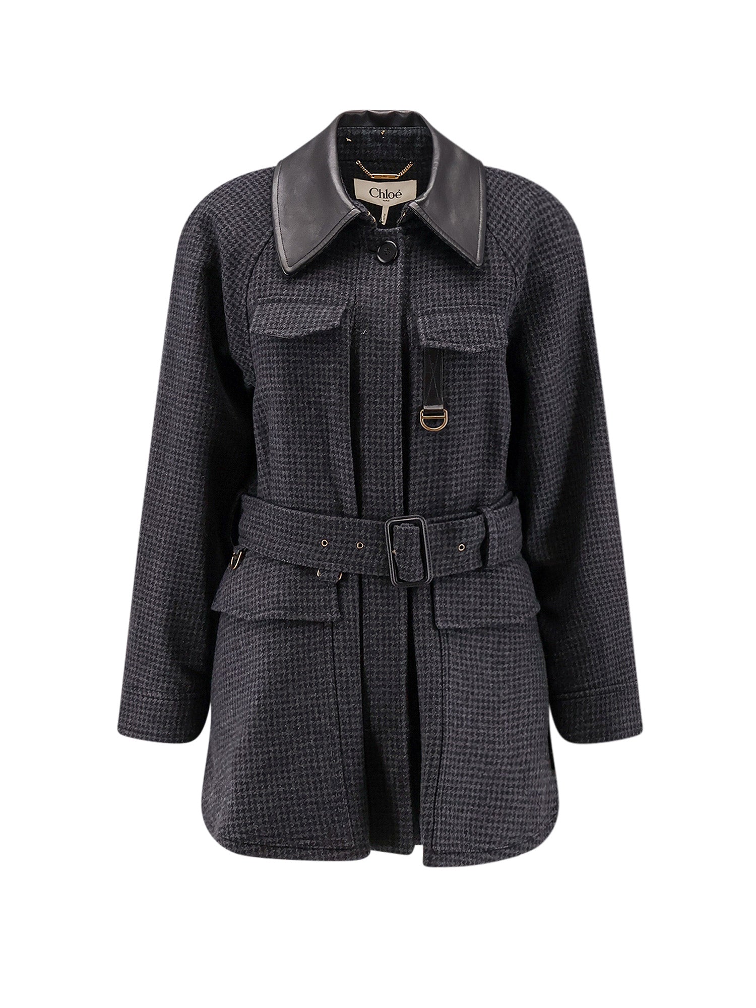 Chloè Coats Pearly Black