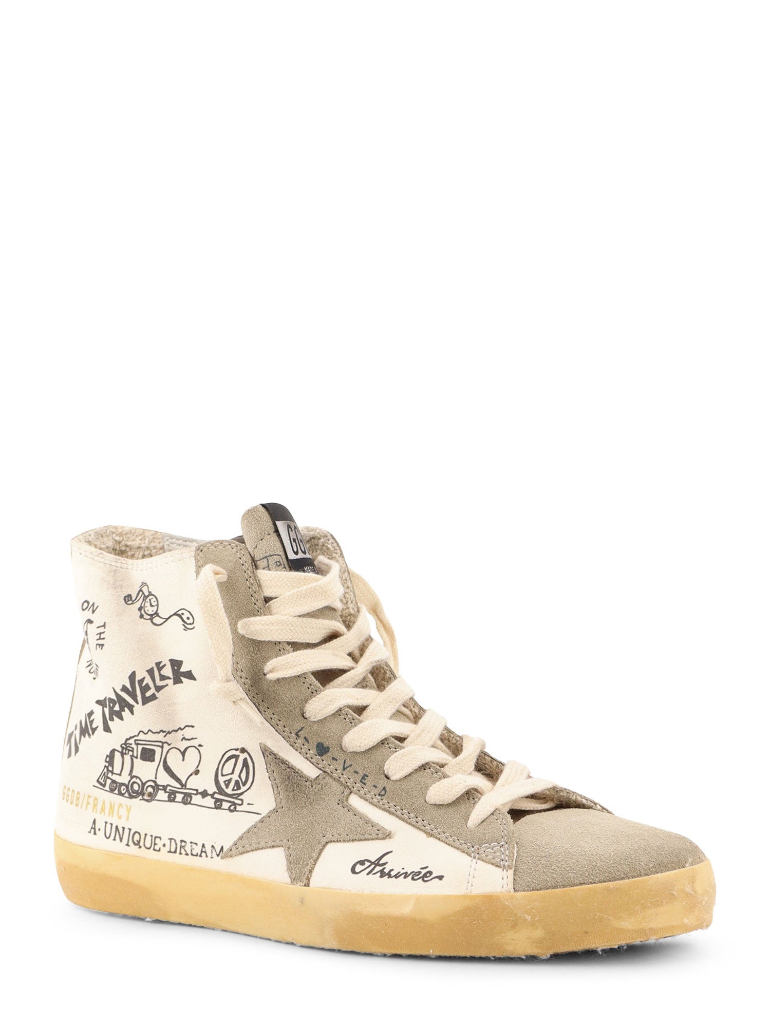 Golden Goose Sneakers Whitetaupeblack Pelle