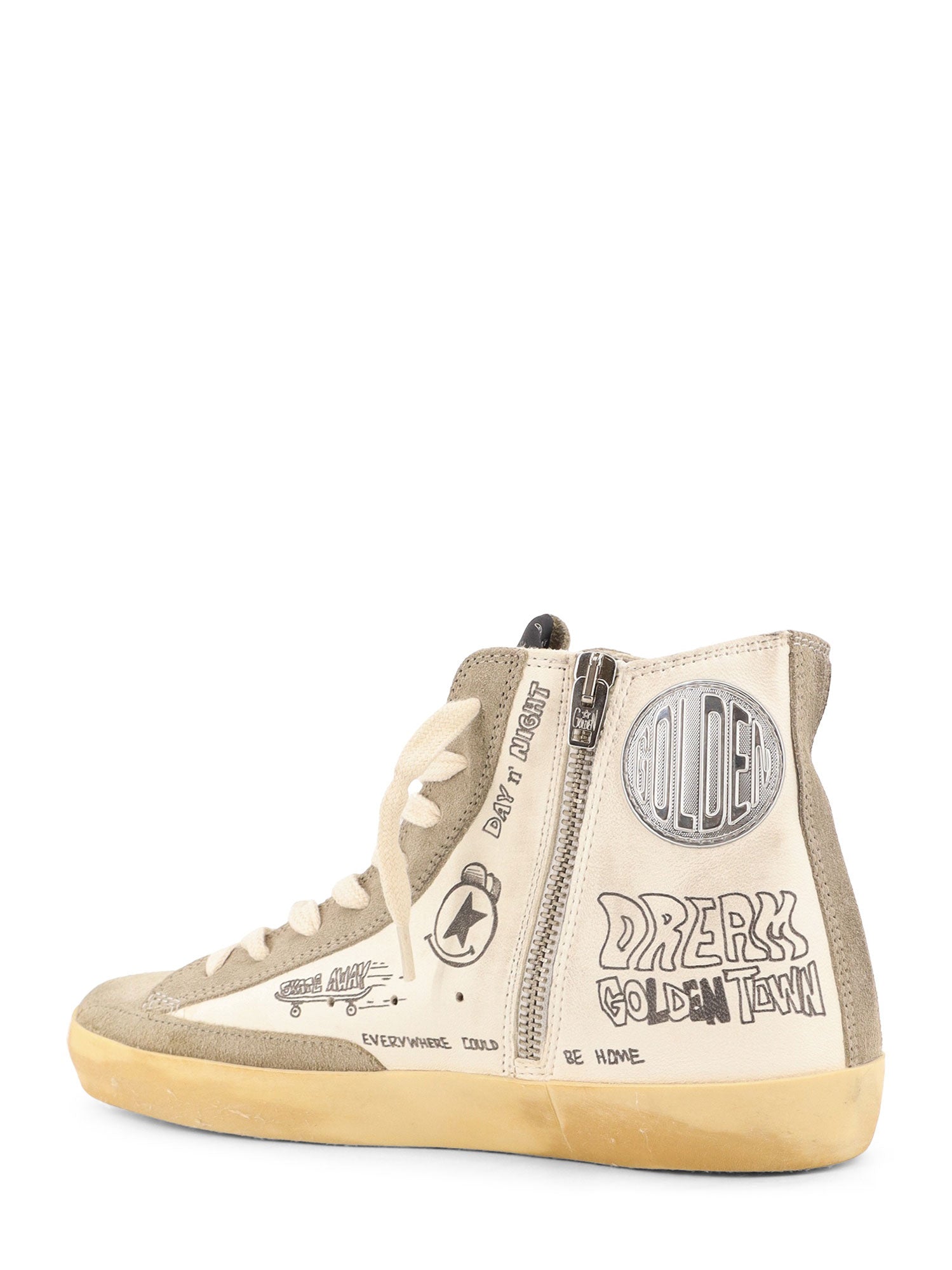 Golden Goose Sneakers Whitetaupeblack Pelle