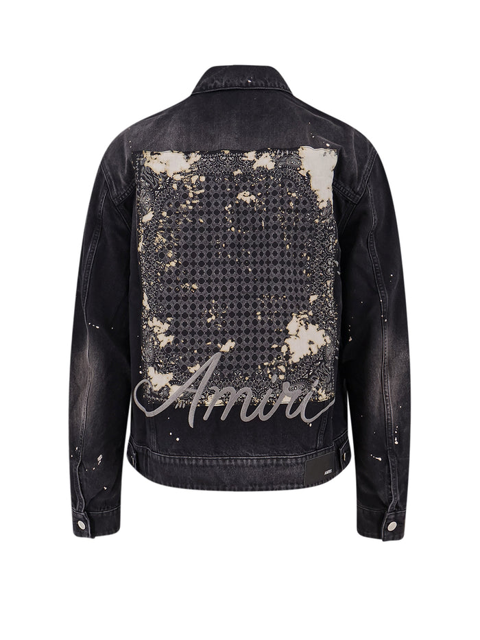 Amiri Jackets Faded Black Cotone