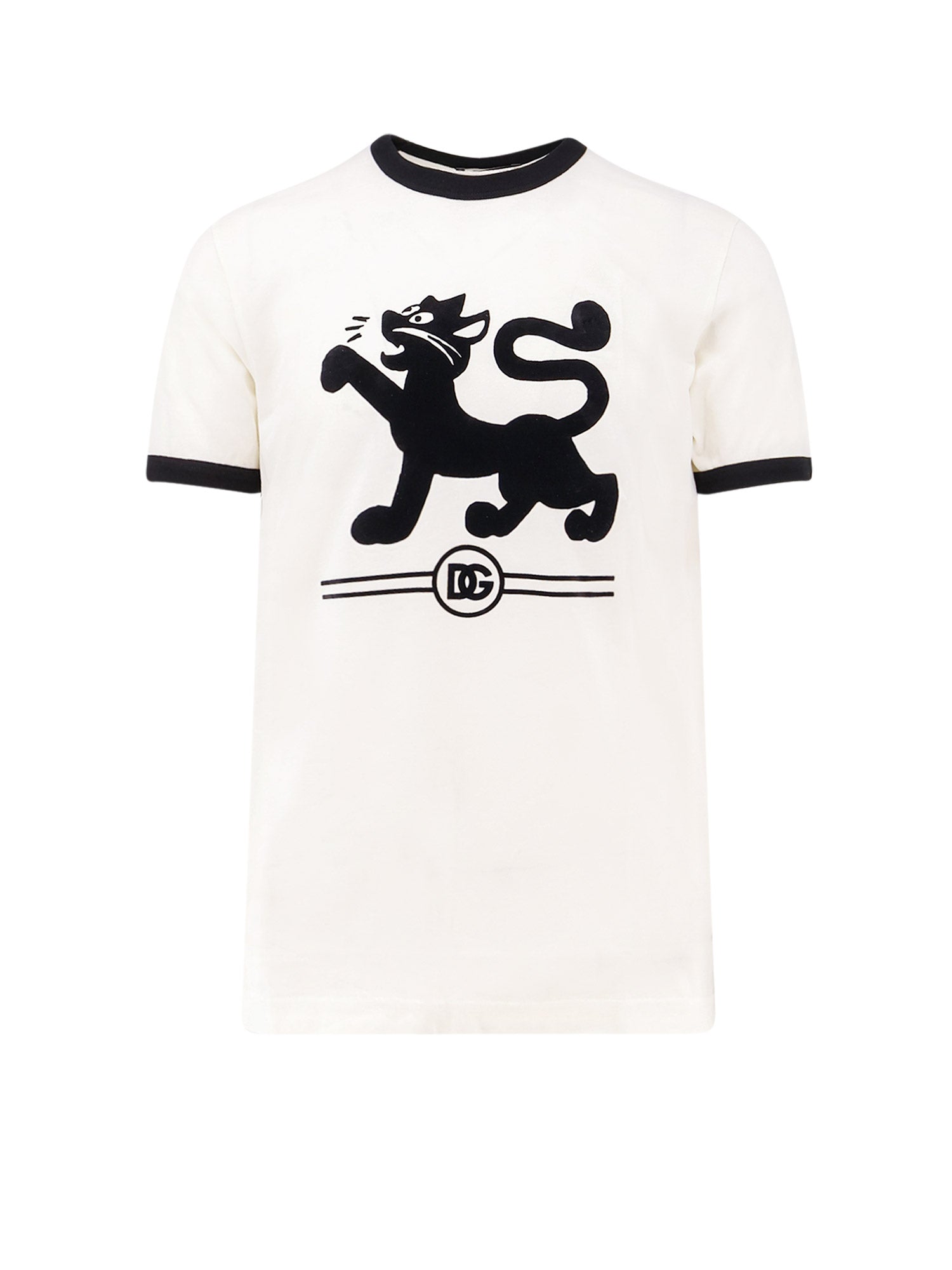 Dolce & Gabbana T-shirts and Polos Bianco Naturale Cotone