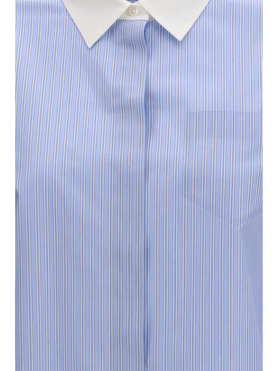 Shirt Blue Stripe Cotton