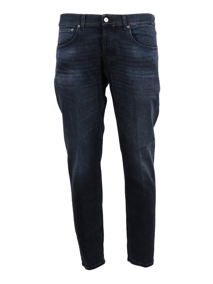 Dian Pants Blue Cotton Elastane Jean