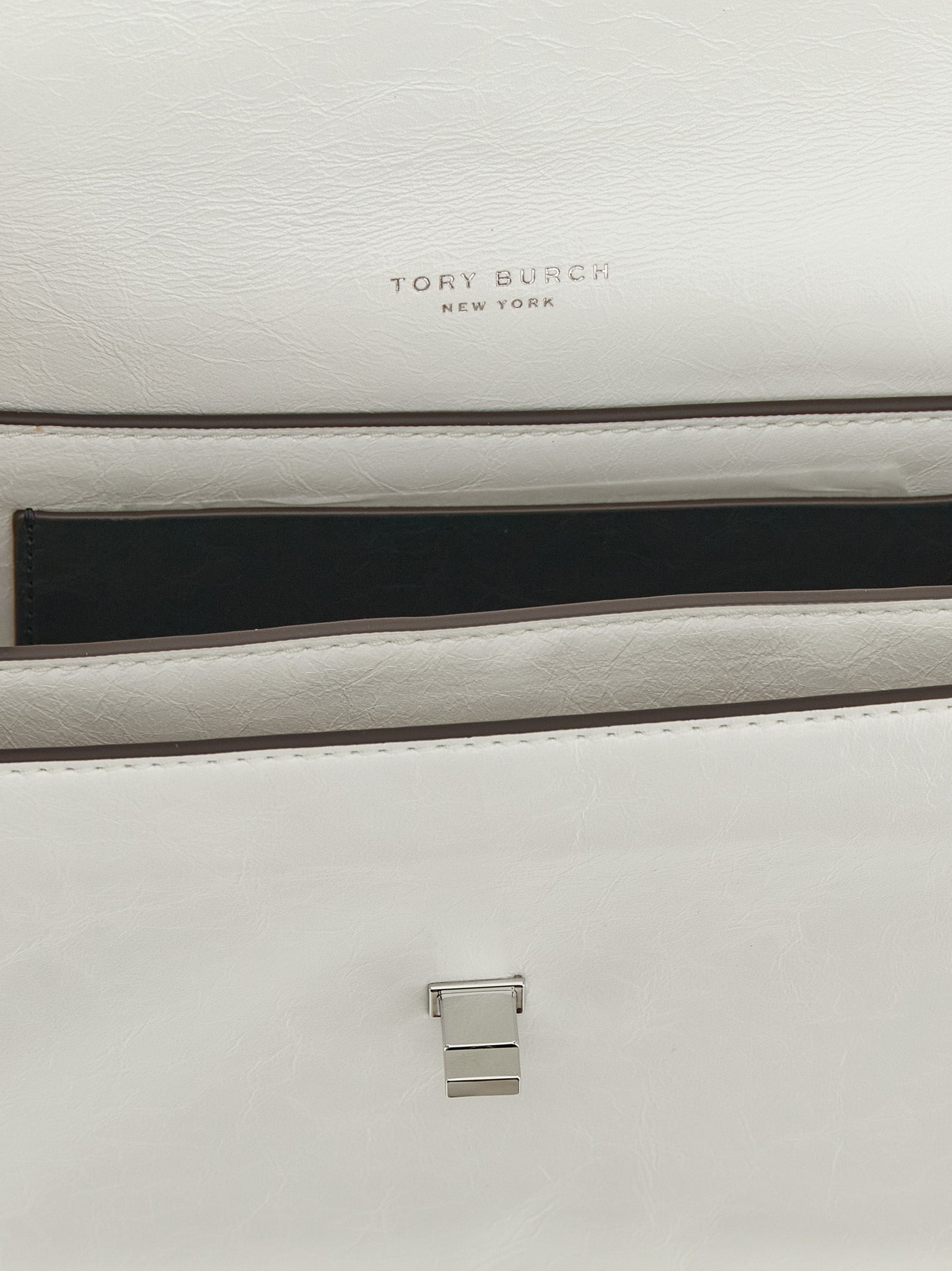 Kira Turnlock Shoulder Bag White Lamb Leather (ovis Aries)