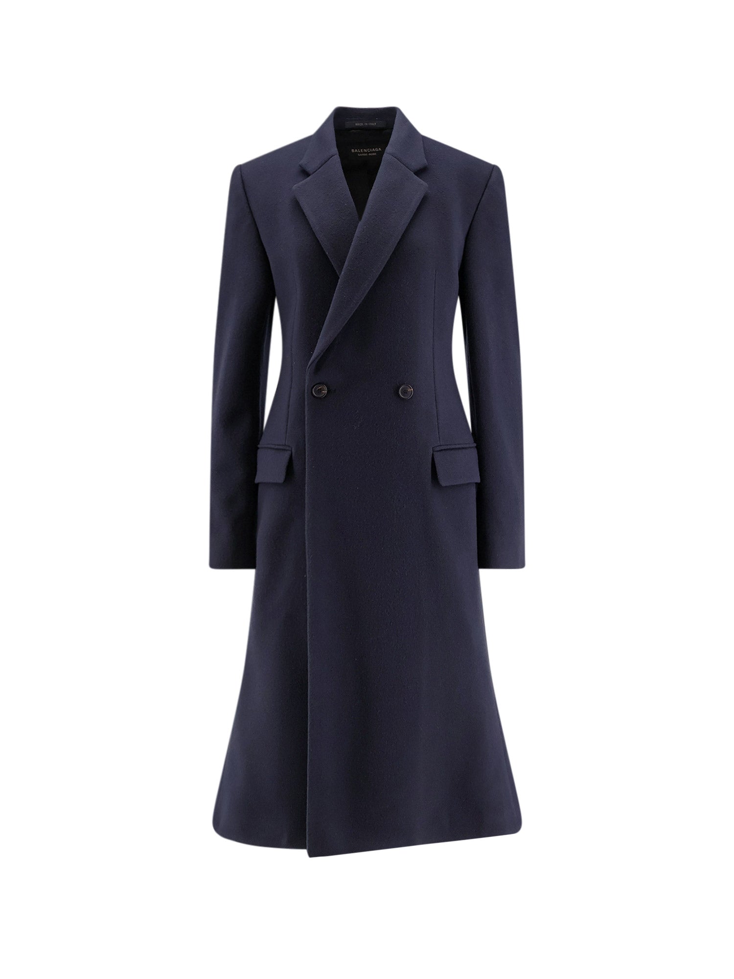Balenciaga Coats Blue Lana