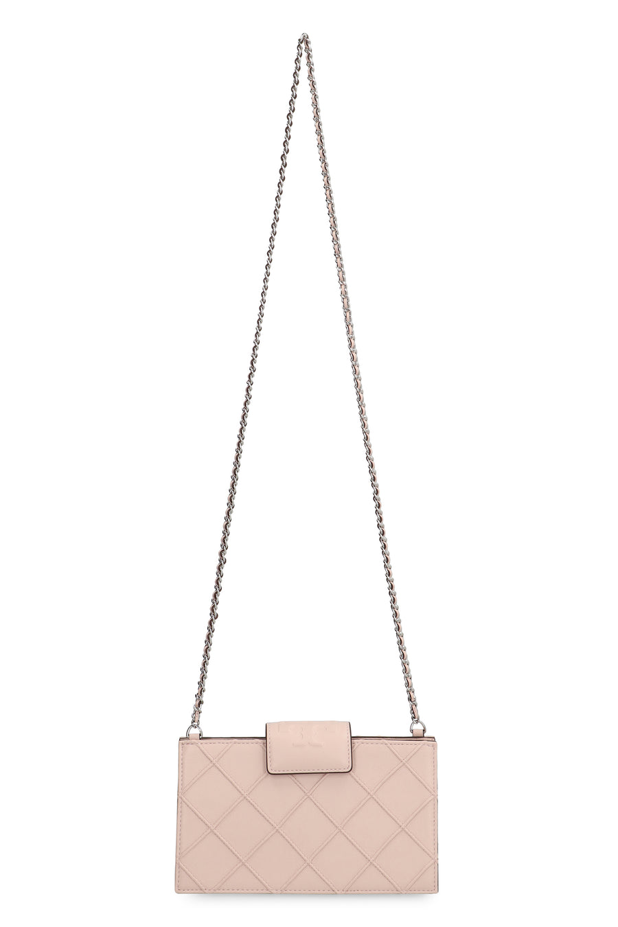 Mini Wallet On Chain Fleming Pink Lamb Leather Clutch Bags