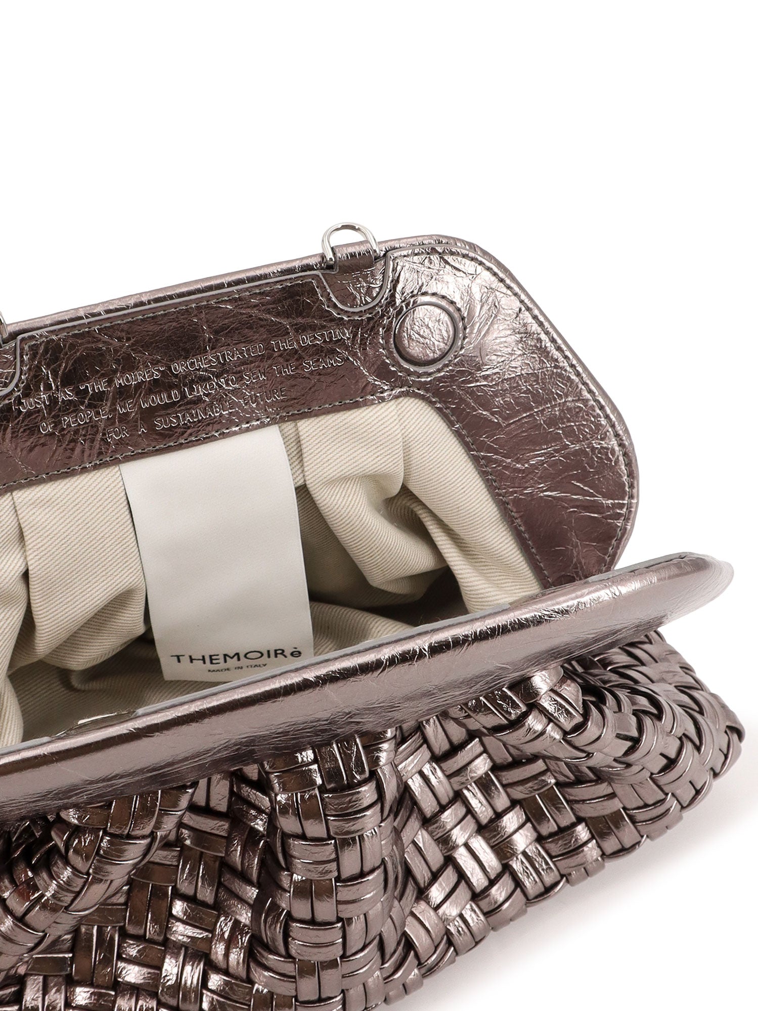 THEMOIRE Bags Silver Pelle Vegano