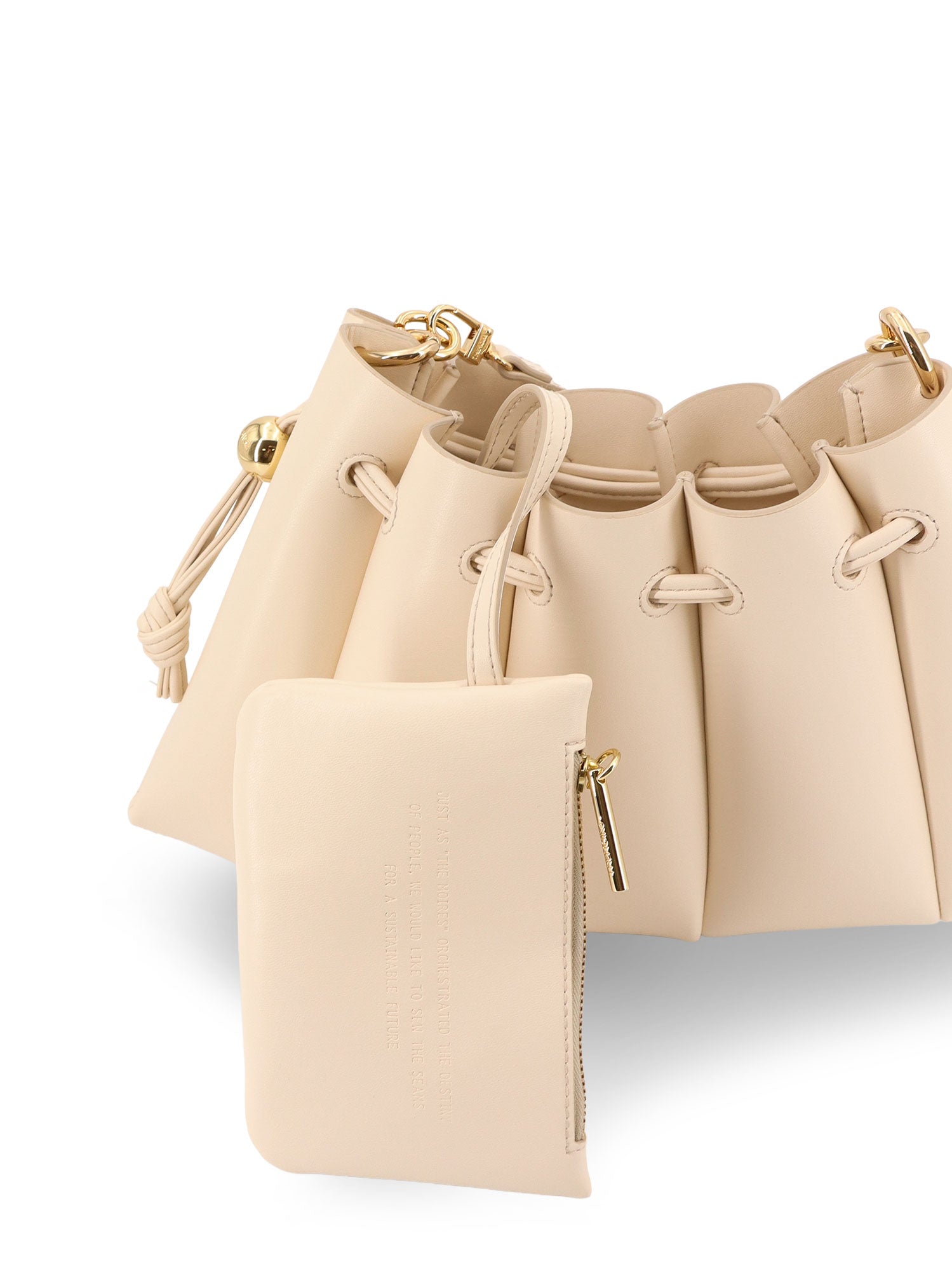 Themoire Bags Ivory Pelle Vegana