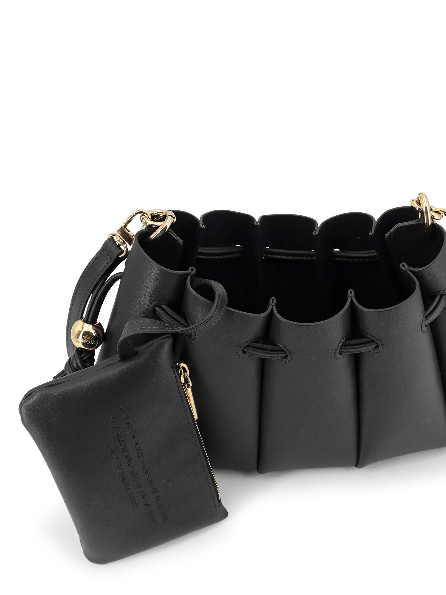 Themoire Bags Black Pelle Vegana