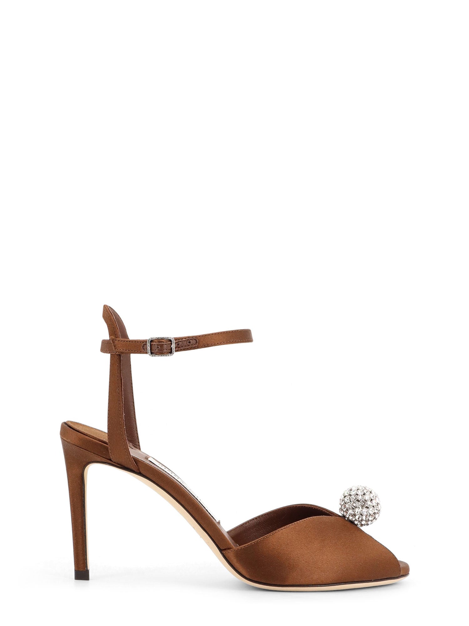 Jimmy Choo Sandals Bronzecrystal Seta