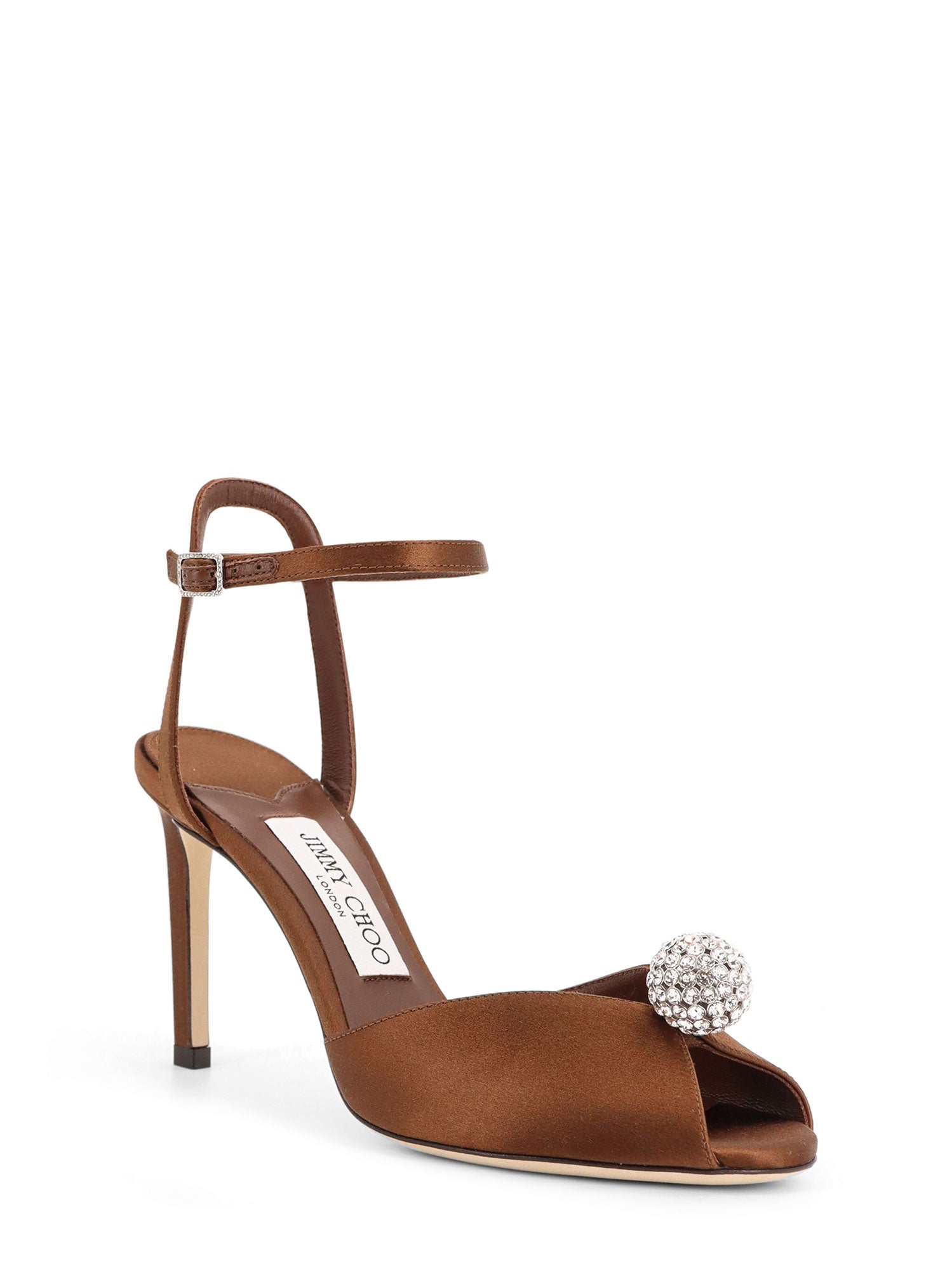 Jimmy Choo Sandals Bronzecrystal Seta