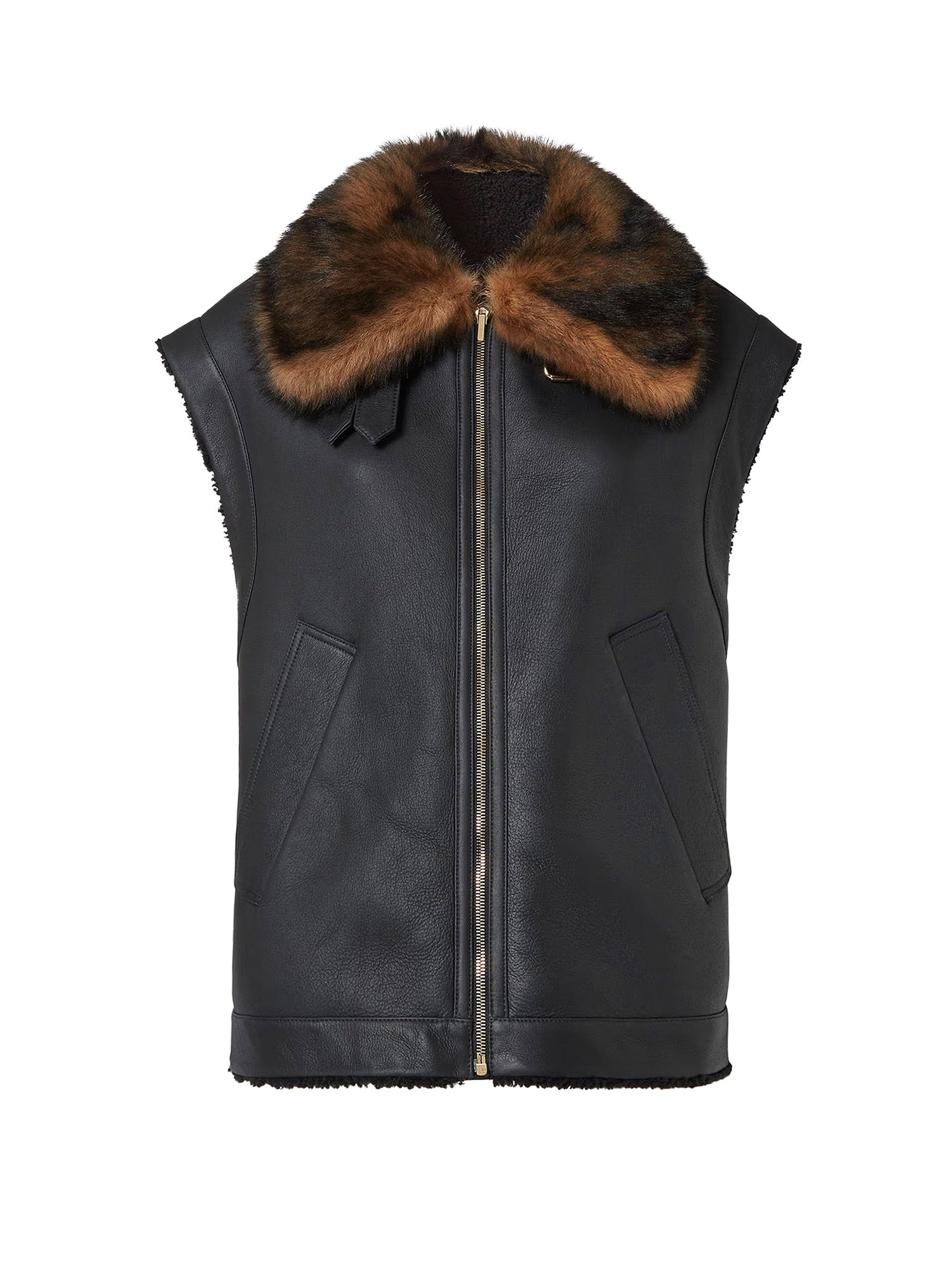 Fendi Jackets Black Pelle Di Montone
