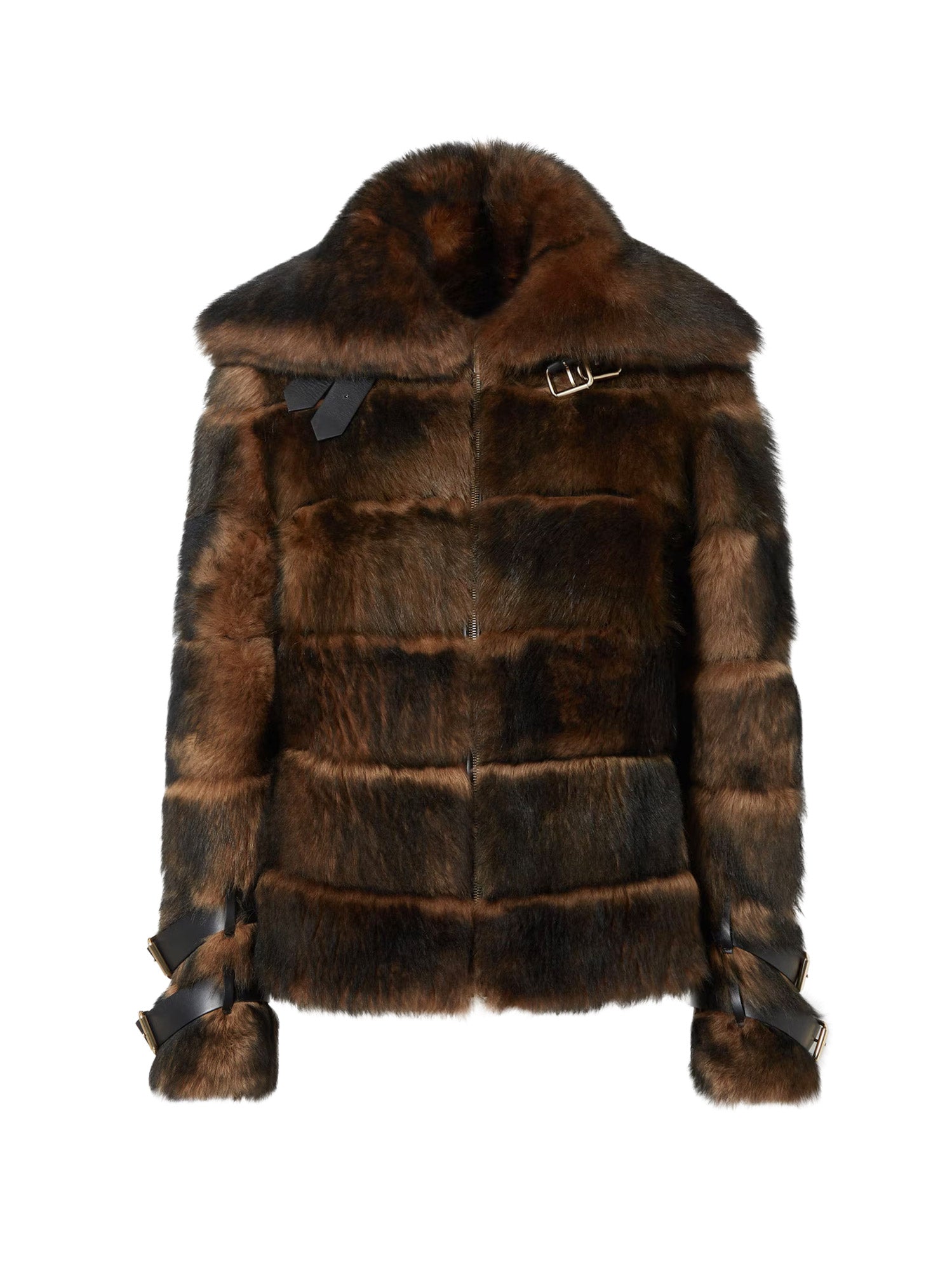 Fendi Jackets Ochre Pelliccia D' Agnello