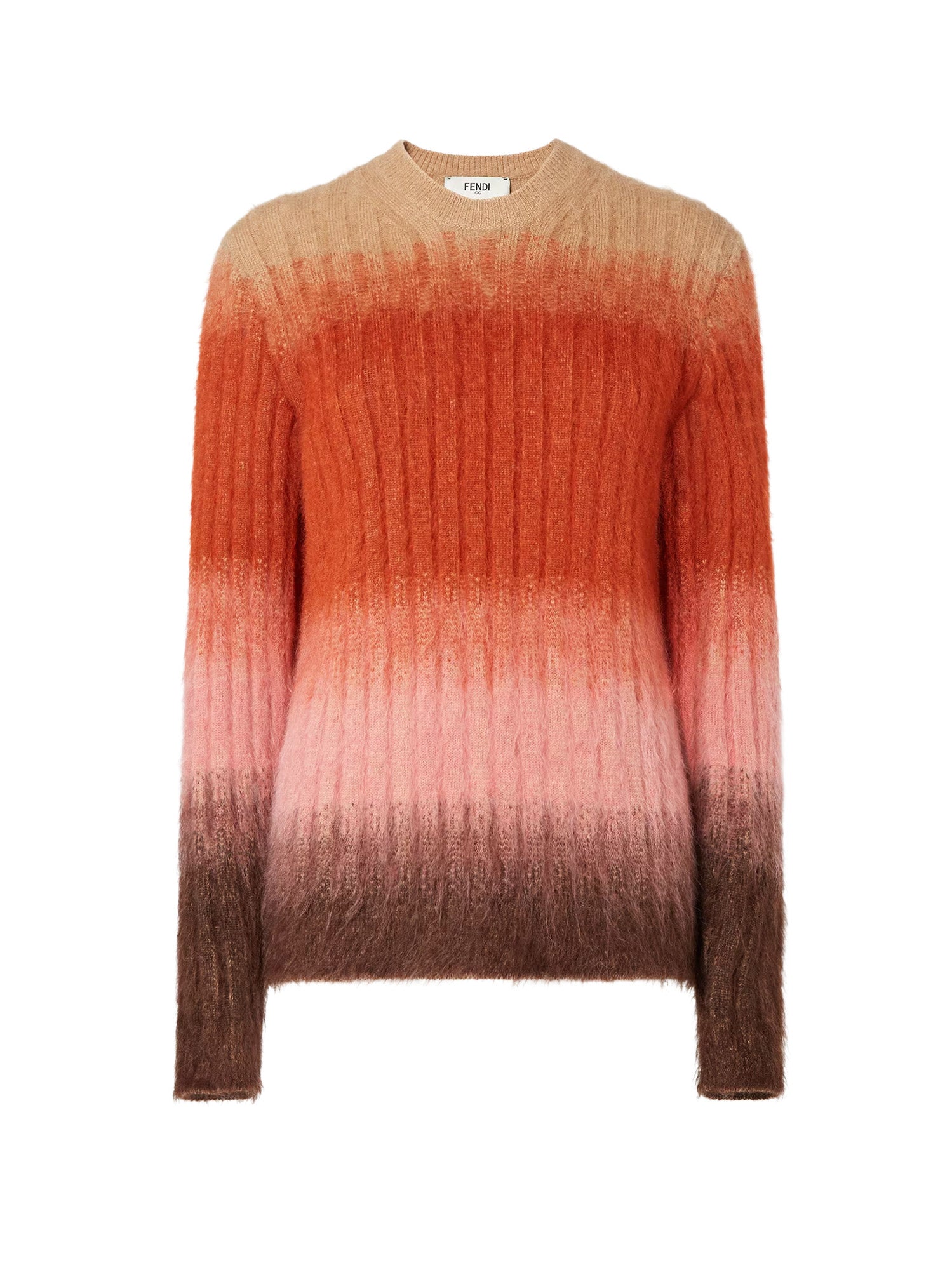 Fendi Sweaters Rust+blush Mohair