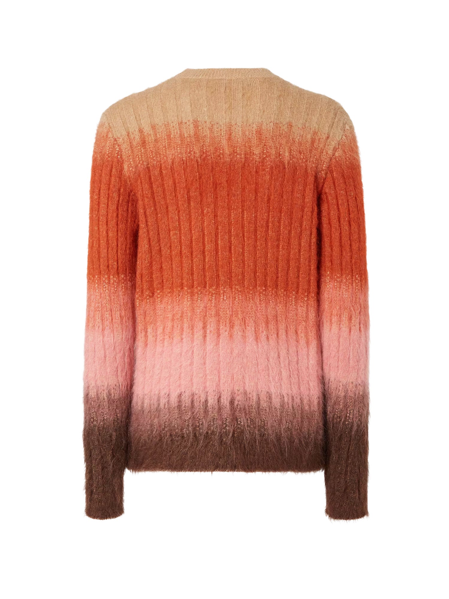 Fendi Sweaters Rust+blush Mohair