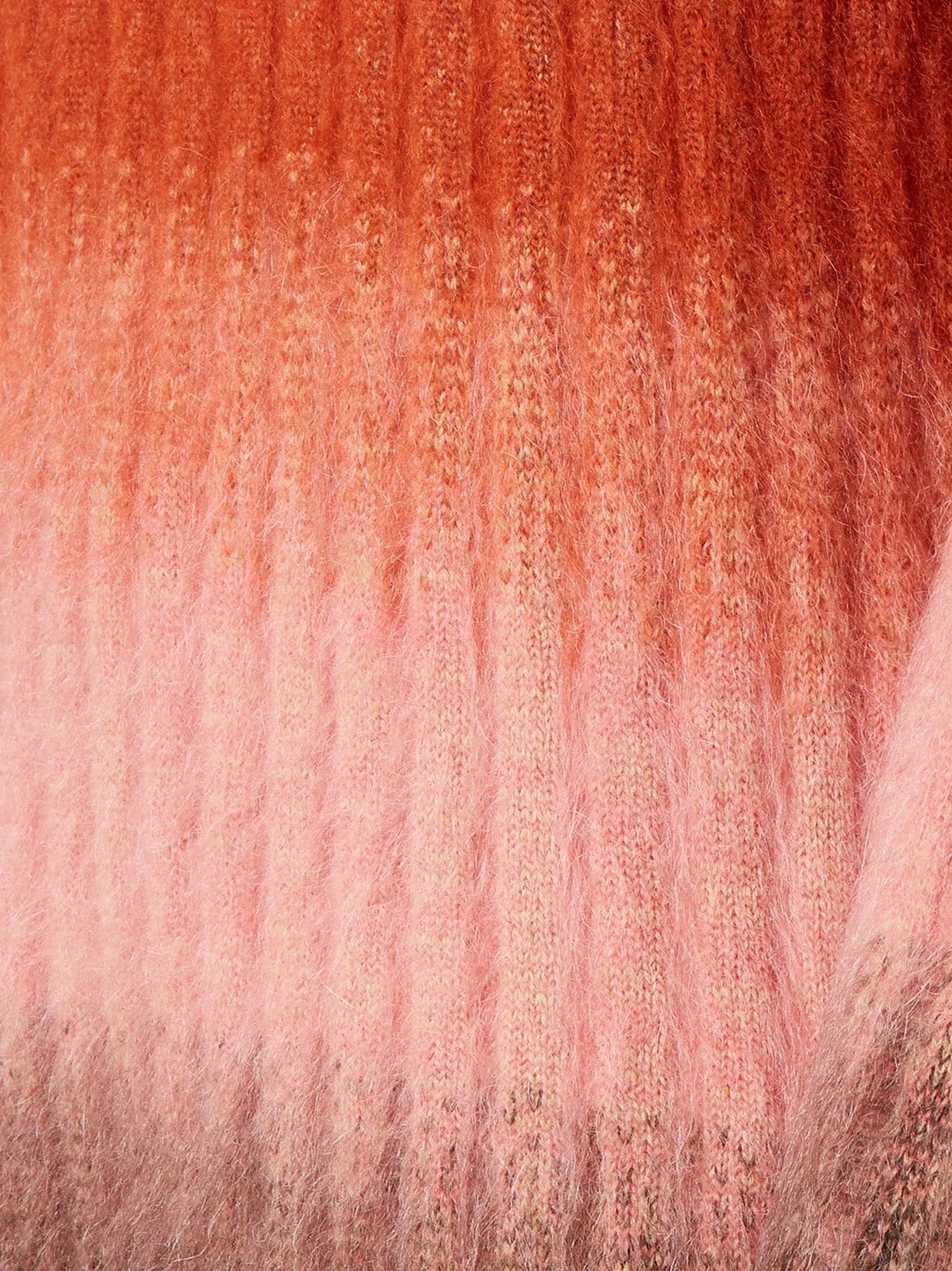 Fendi Sweaters Rust+blush Mohair