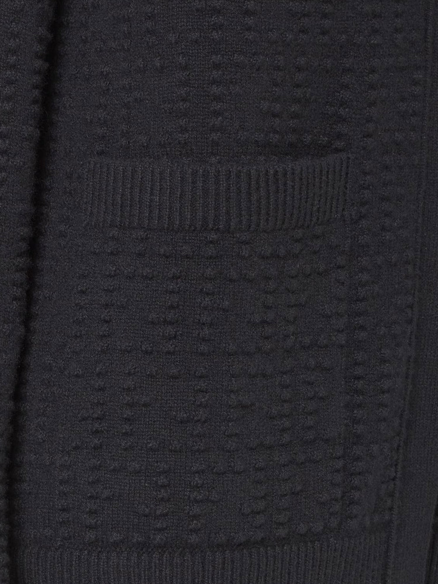 Fendi Sweaters Black Lana Cashmere Elastane