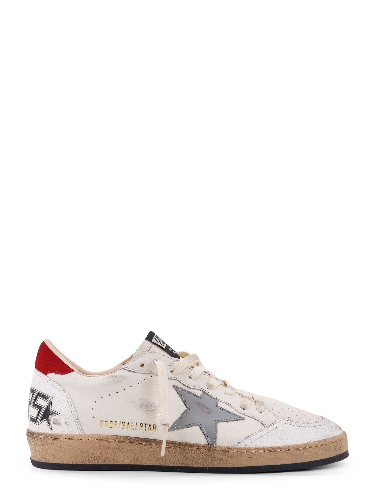 Golden Goose Sneakers White Silver Blue Red Pelle