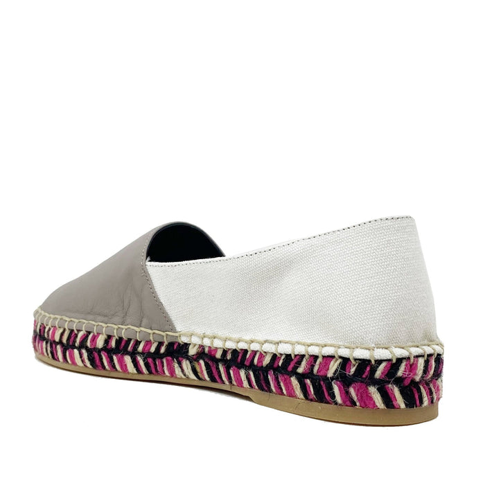 Off-White Leather Espadrilles Beige Calf