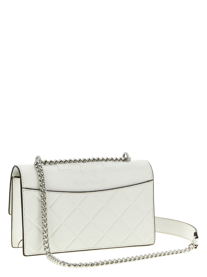 Fleming small crossbody bag White Goat Leather