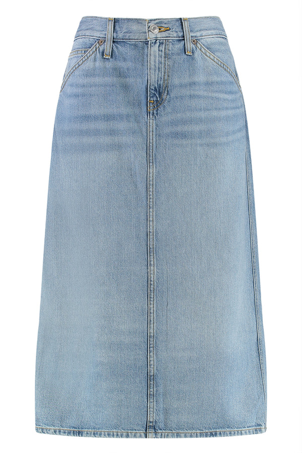 Denim Skirt Main Fabric: Cotton