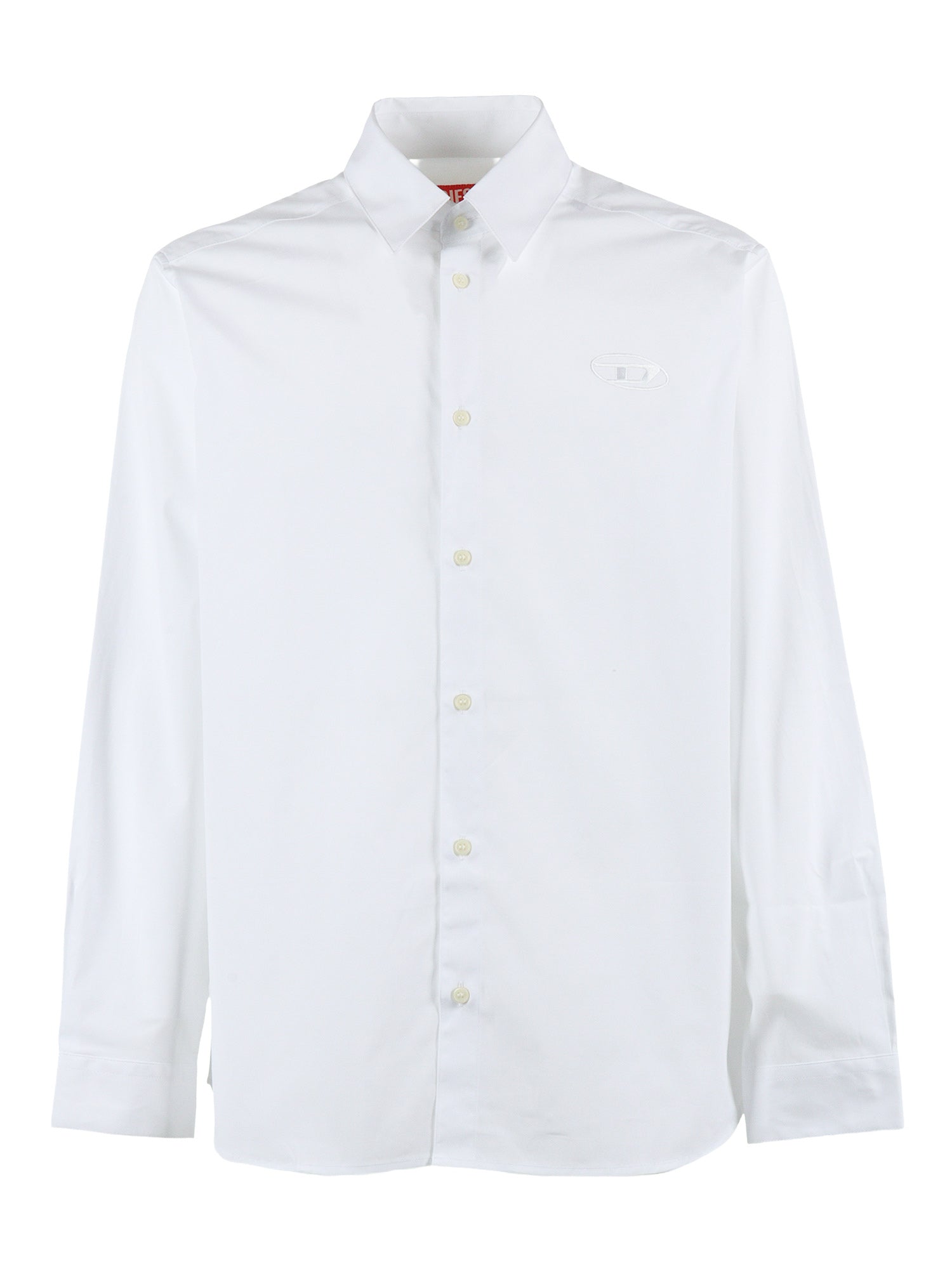 Shirts White Cotton Elastane