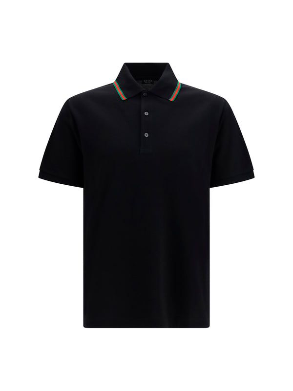 Polo Shirt Cotton Piqué Black