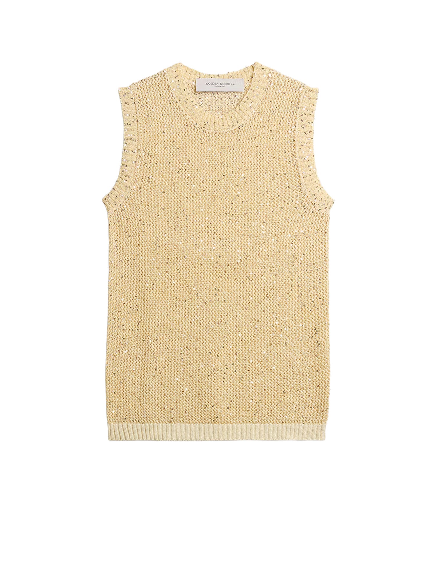 Golden Goose Sweaters Heritage White Poliammide Cotone Elastan