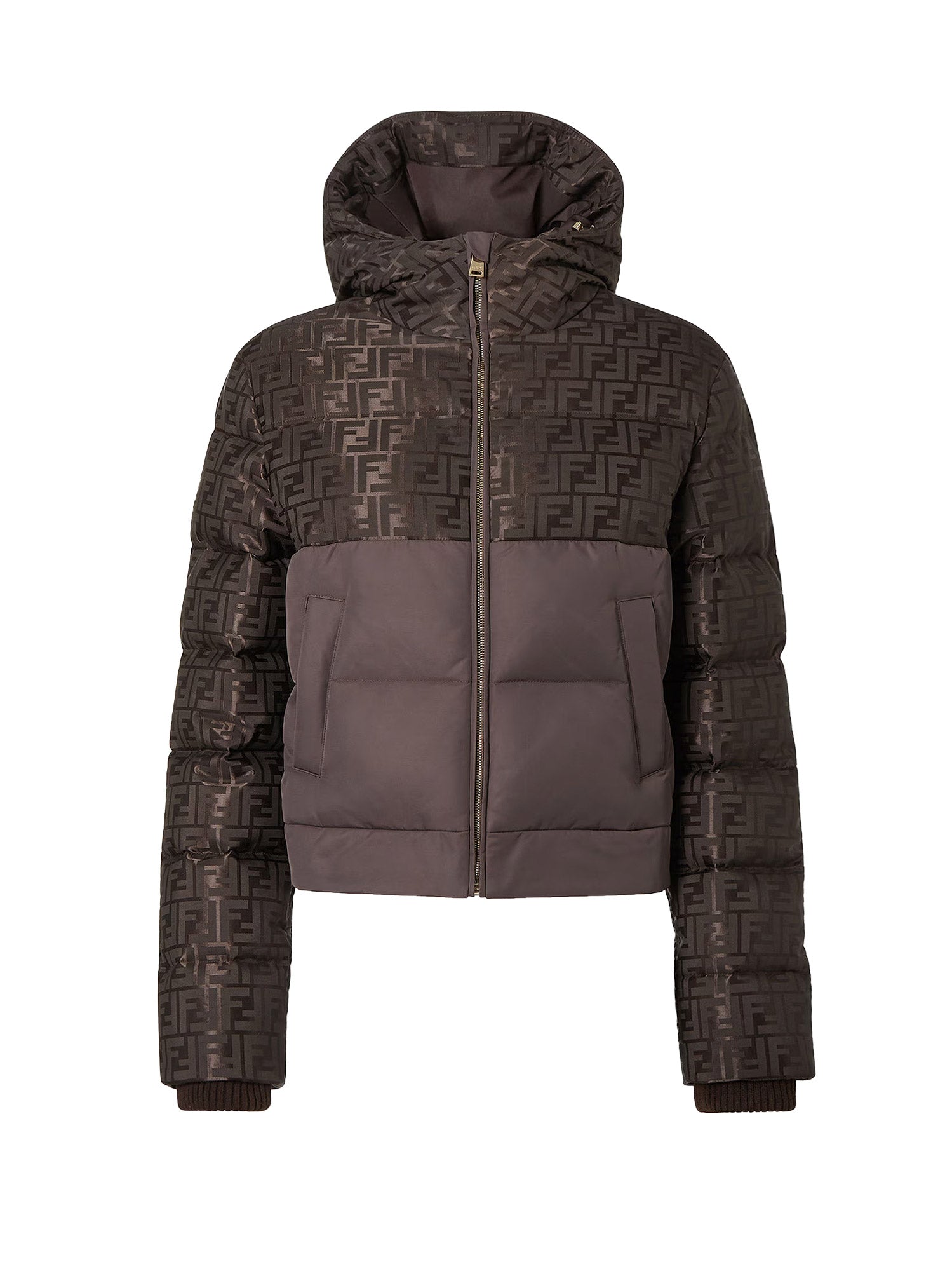 Fendi Jackets Dark Brown-25 Cotone Poliammide