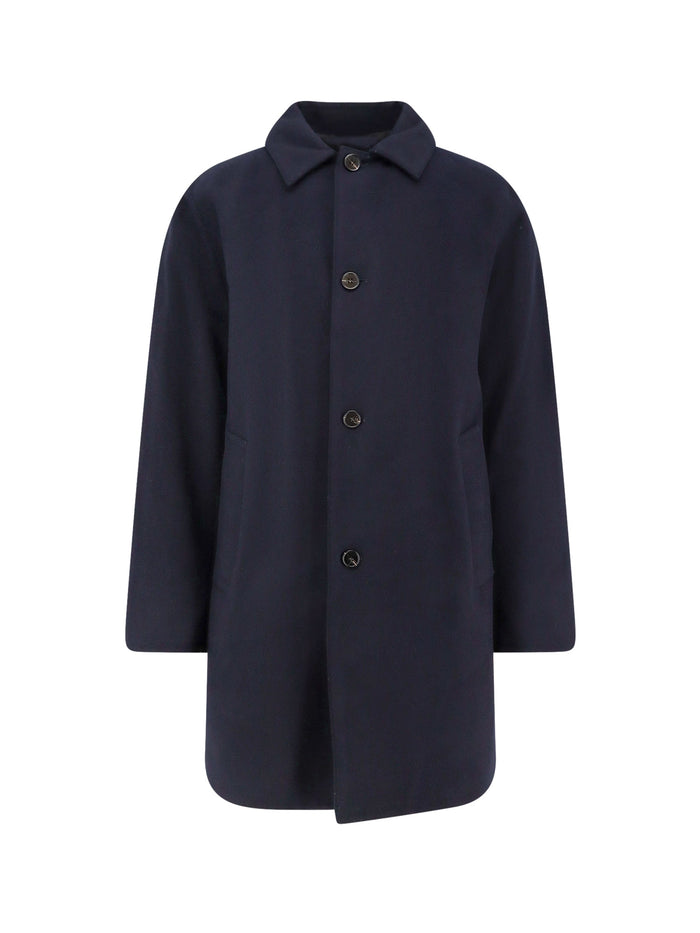 Paltò Coats Black Lana Nylon