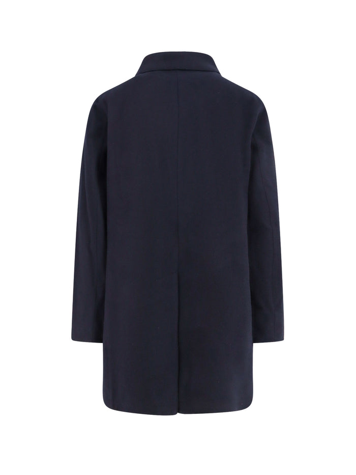 Paltò Coats Black Lana Nylon