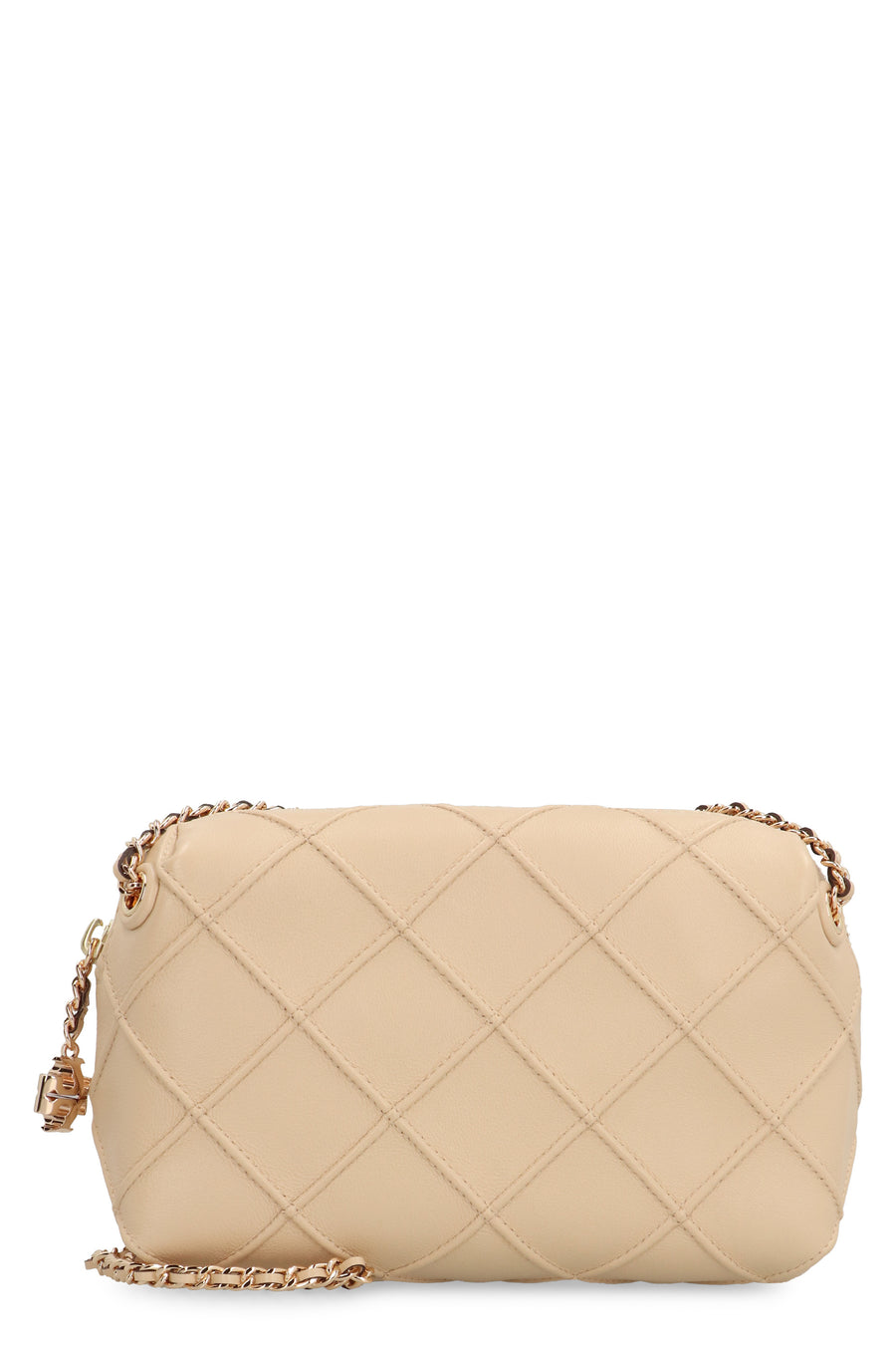 Leather Crossbody Bag Fleming Vanilla Soft Serve Lamb Shoulder
