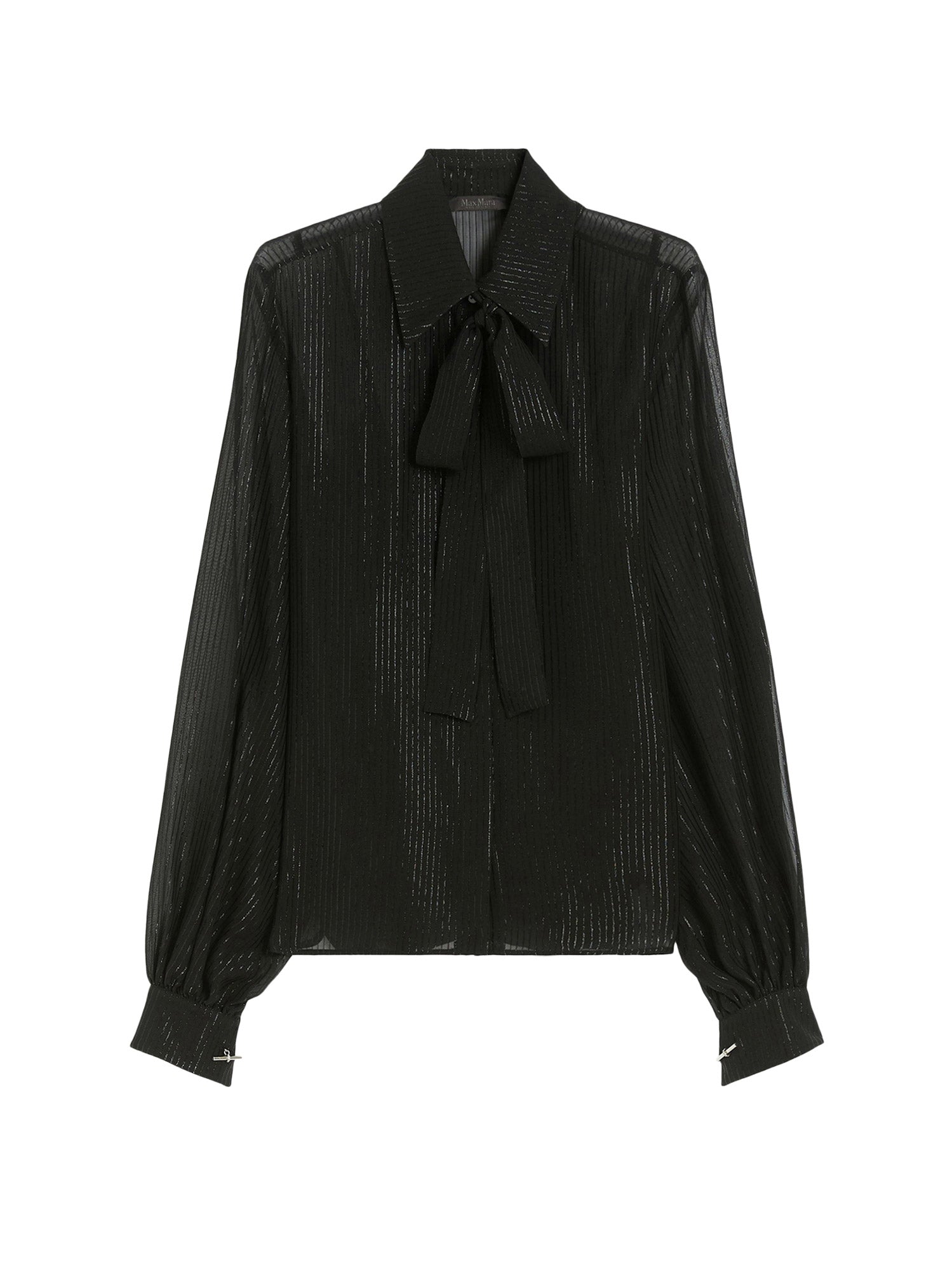 Max Mara Shirts Black Seta Poliammide