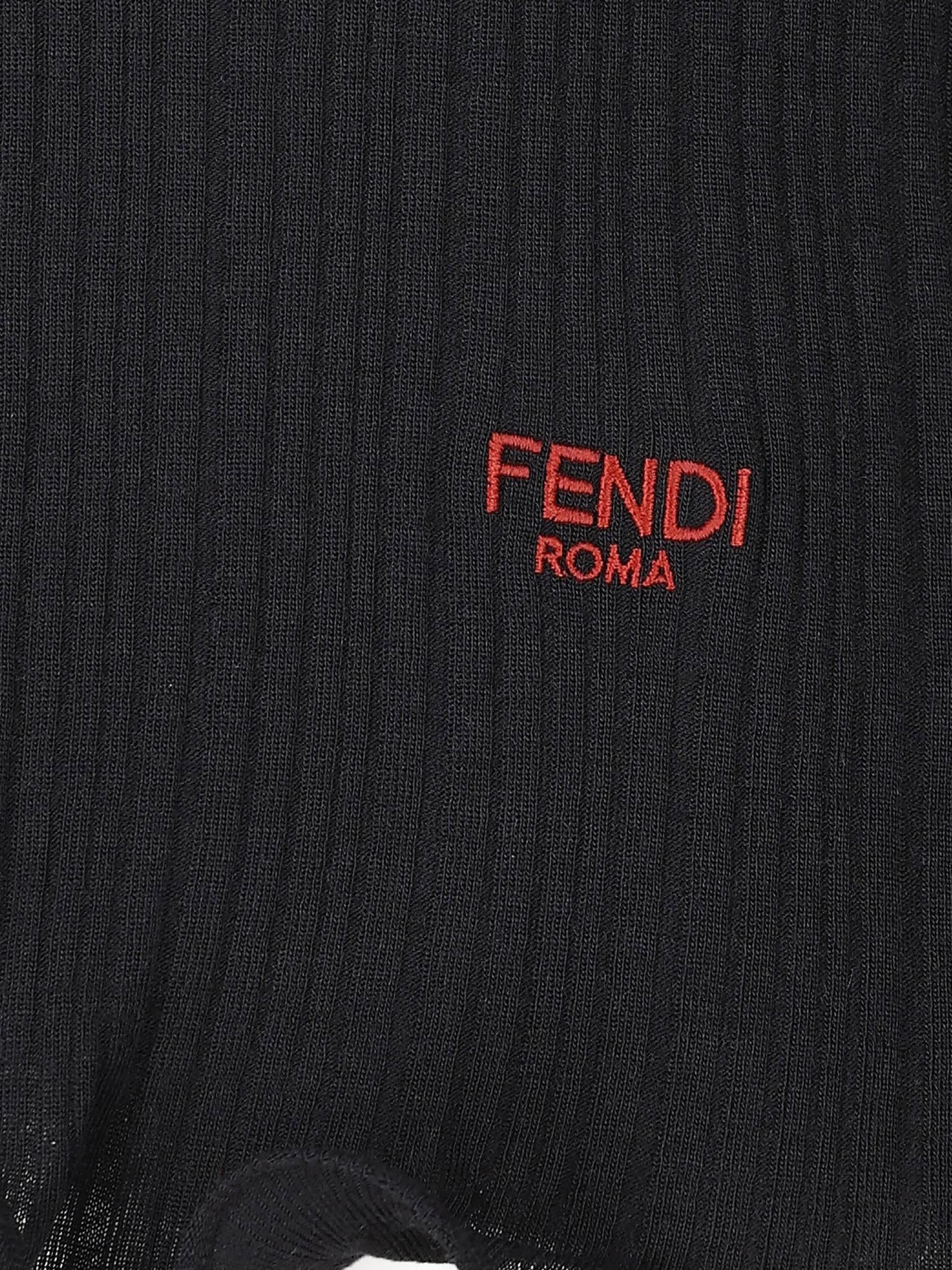 Fendi Sweaters Black Lana Vergine