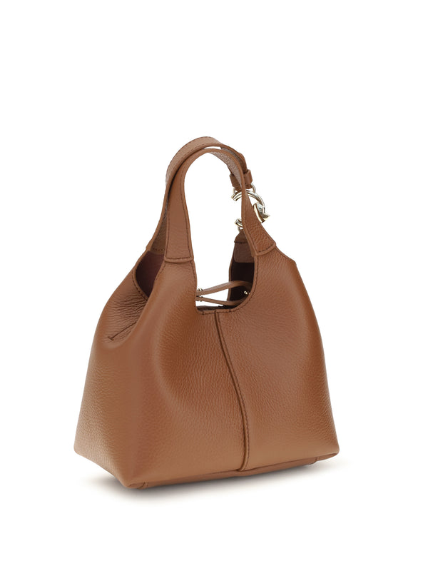 Handbag C-Easy Cognac Calf Leather Shoulder Bags