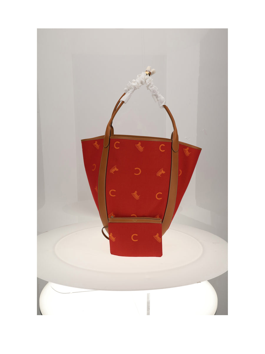 Bucket Bag Red-Orange Red/orange Cotton