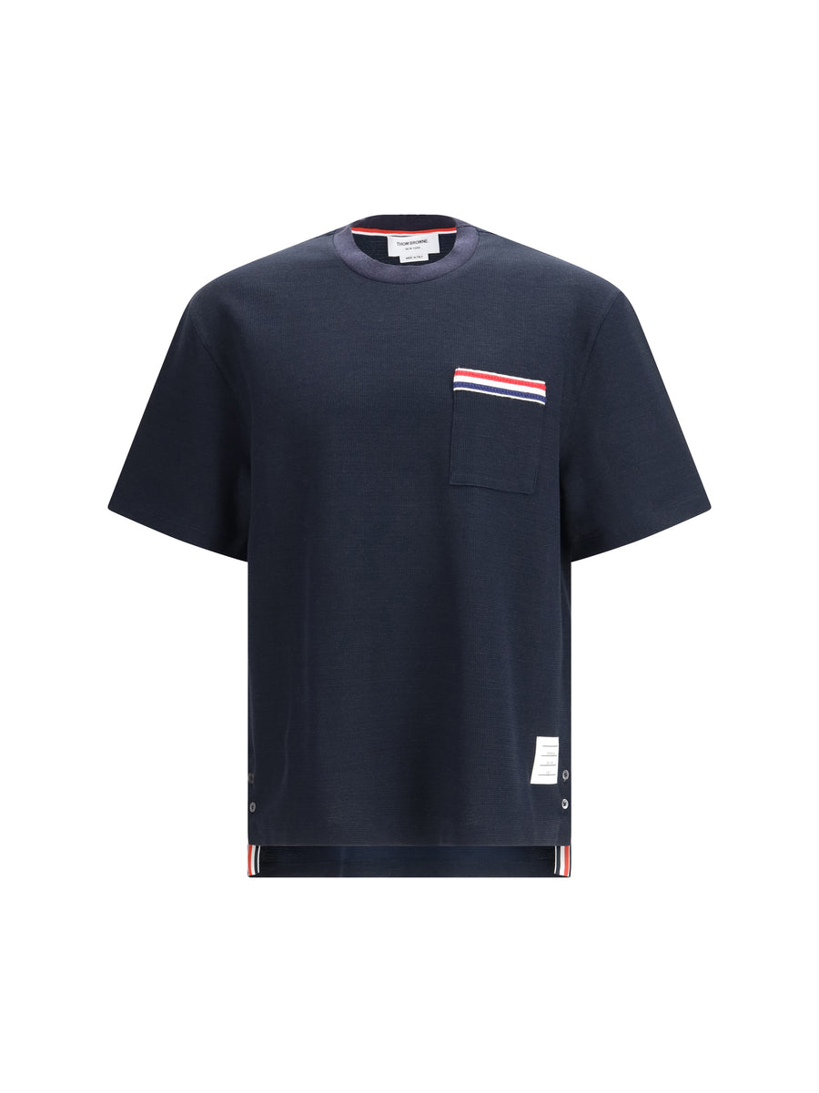 Thom Browne 55% Cotton t-shirt in navy