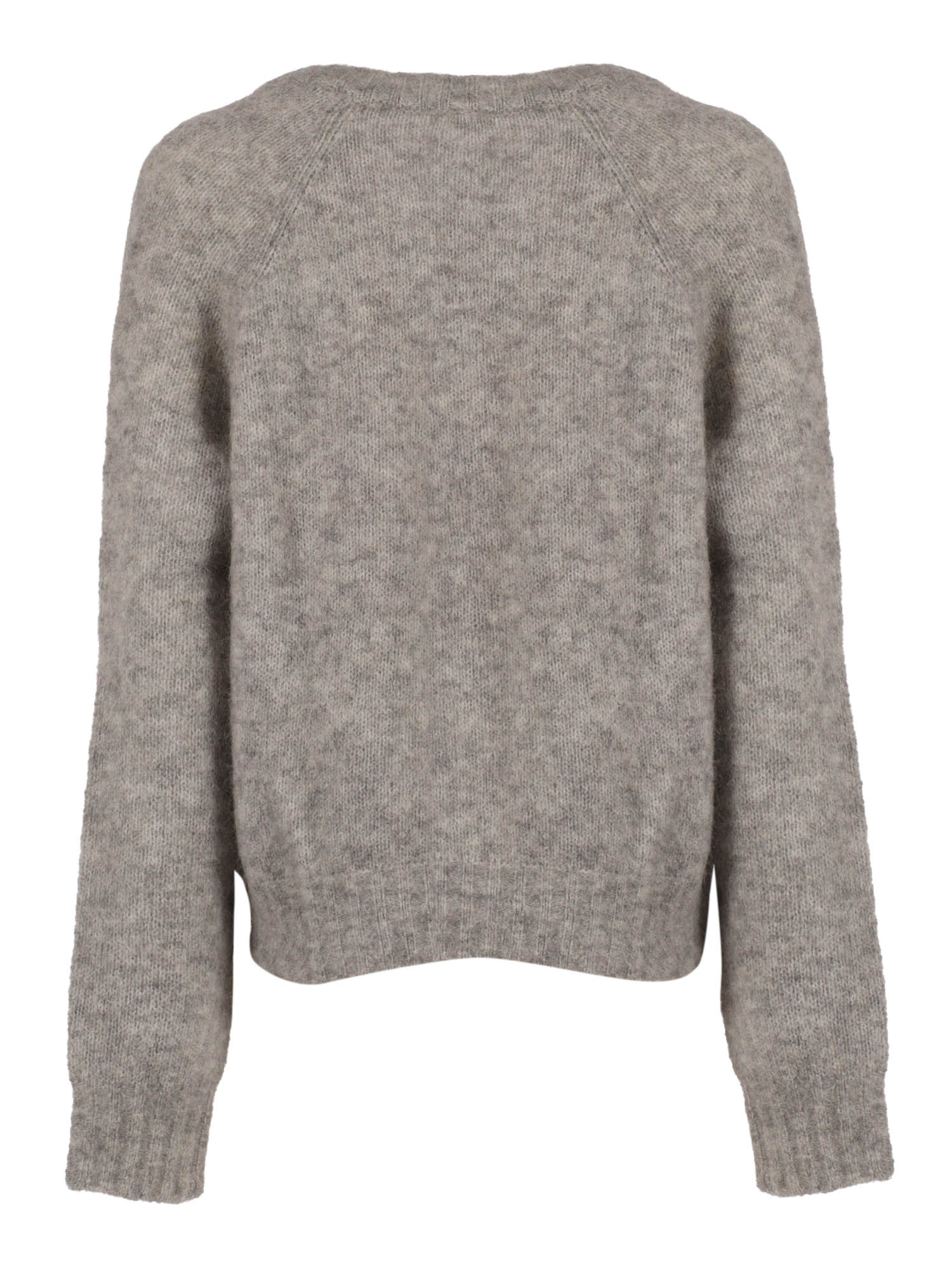 Woman Sweater Grey Crewneck