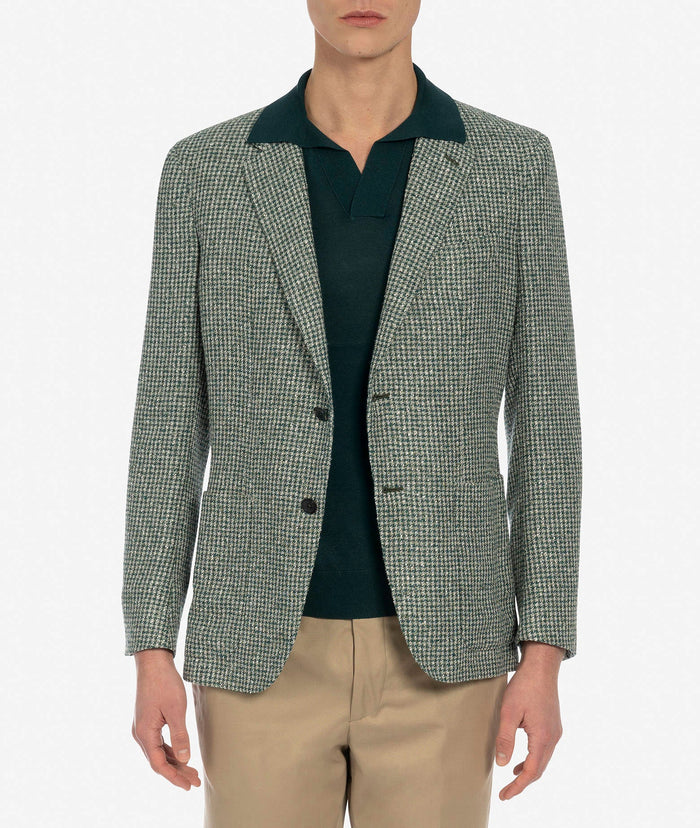 Single-Breasted Linen Jacket Cairo Brown Tailored Made