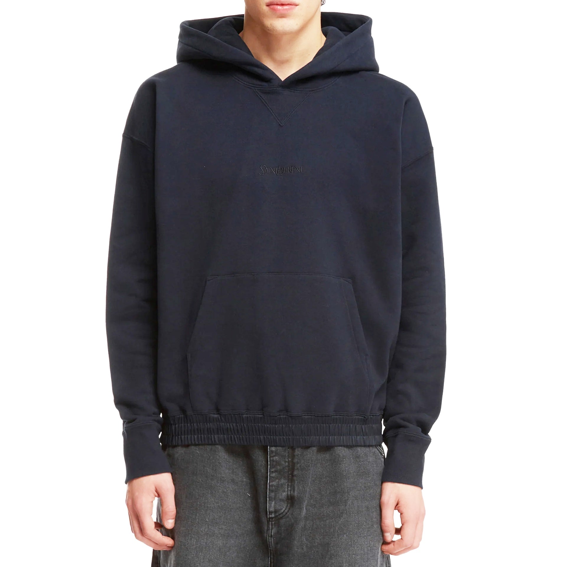 Cotton Fleece Sweatshirt Blue