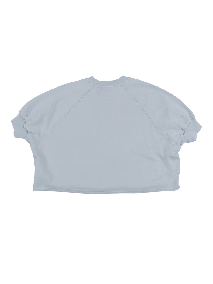 FABINI T1761 SWEATSHIRTS Light Blue Cotton Elastane Sweatshirt