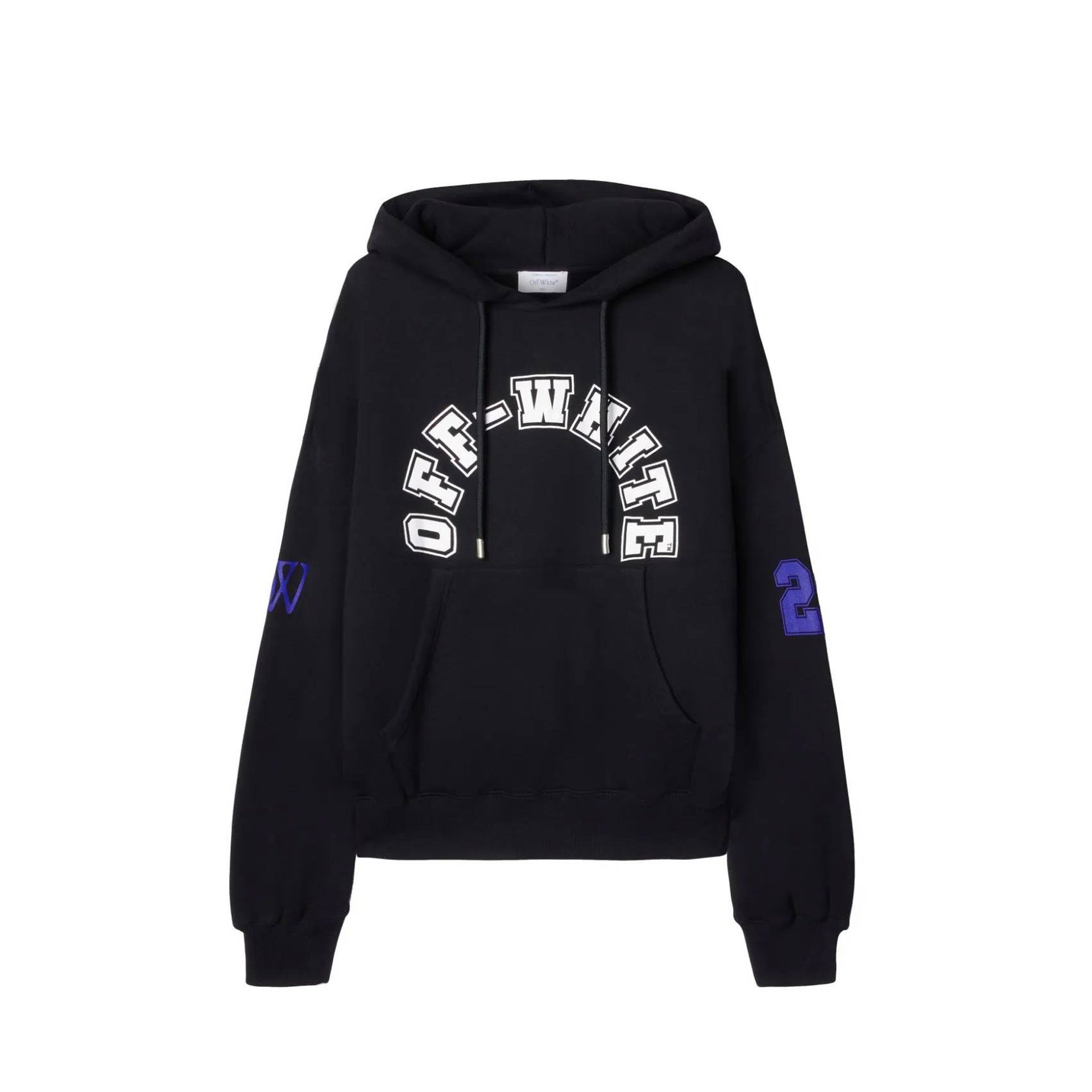 Off-White Hooded Sweatshirt Black Cotton