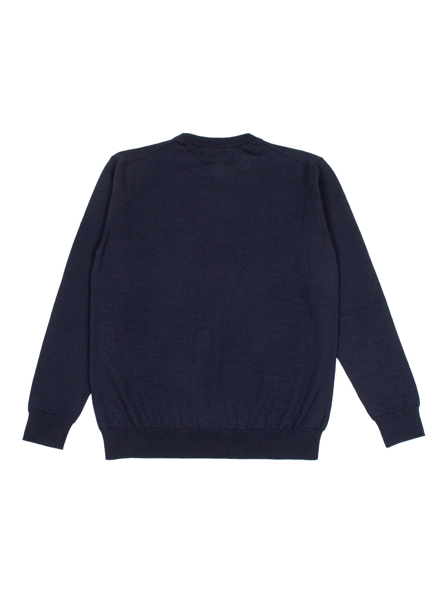 Crewneck Pullover Blue Virgin Wool