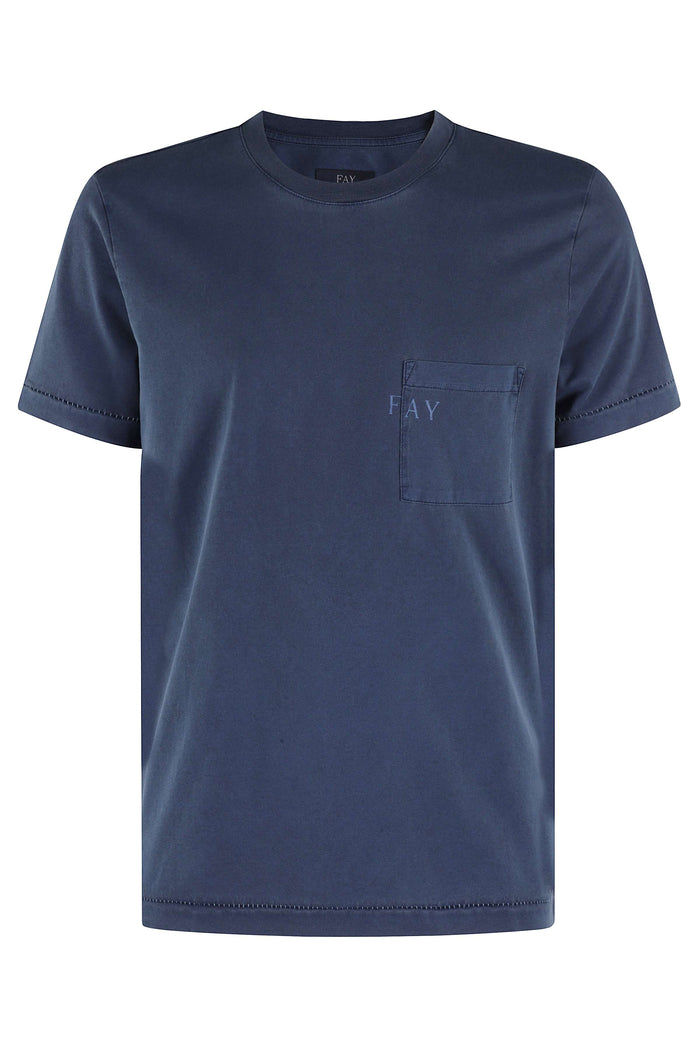 Tshirt Blue Cotone T-shirt