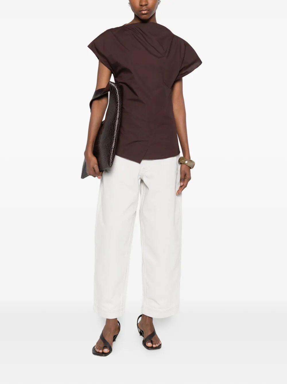 Fedora Brown Coton Biologique Tops