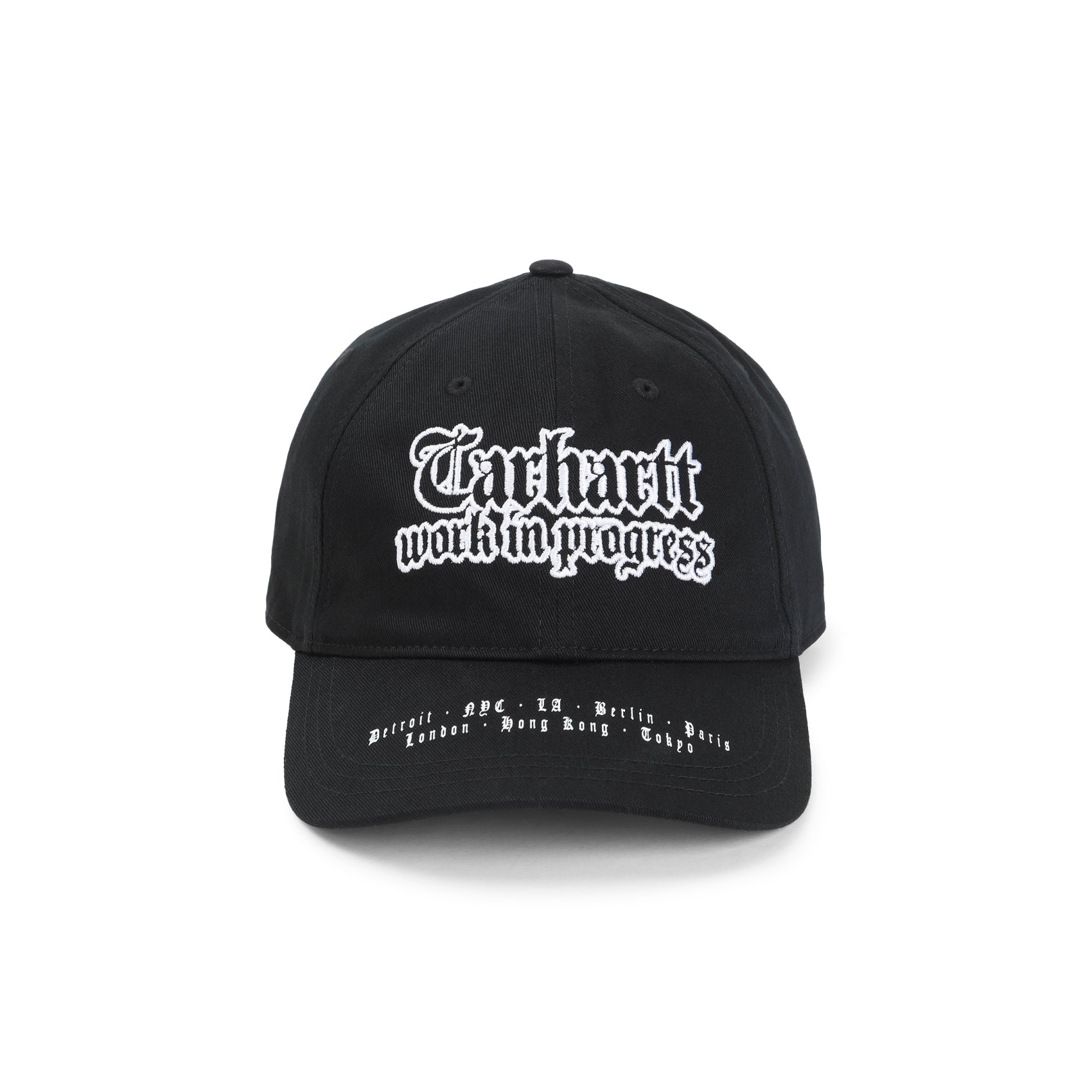 World Tour Cap Black Cotton Hat