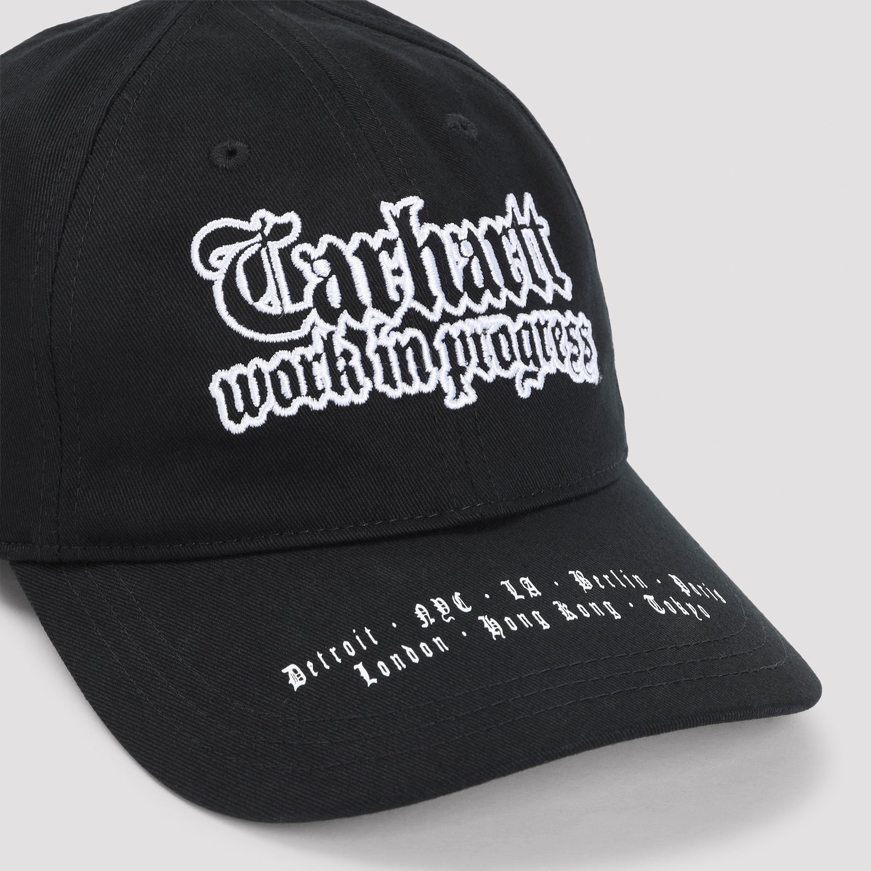 World Tour Cap Black Cotton Hat
