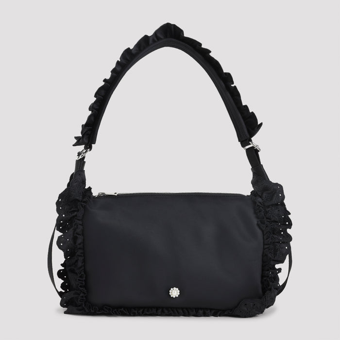 Pillowcase Shoulder Bag Black Polyester